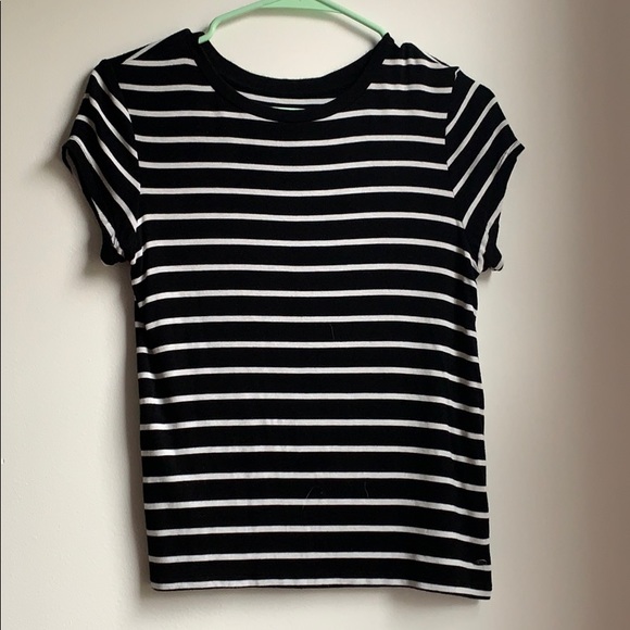 American Eagle Outfitters Tops - American Eagle white and black striped t shirt
